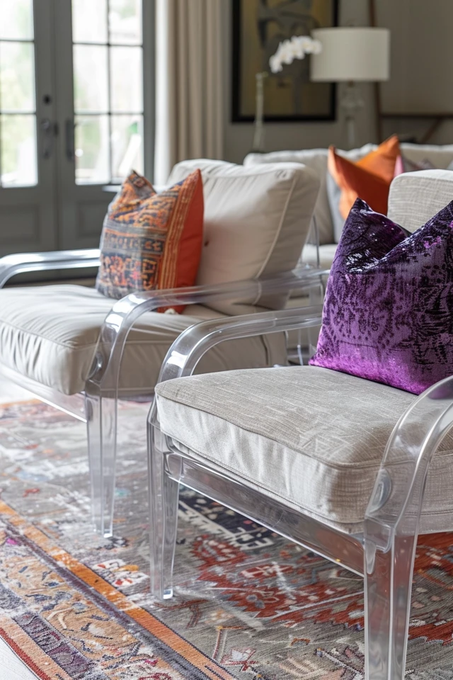 Comfy Ghost Chairs with Cushion | Elegant Seating