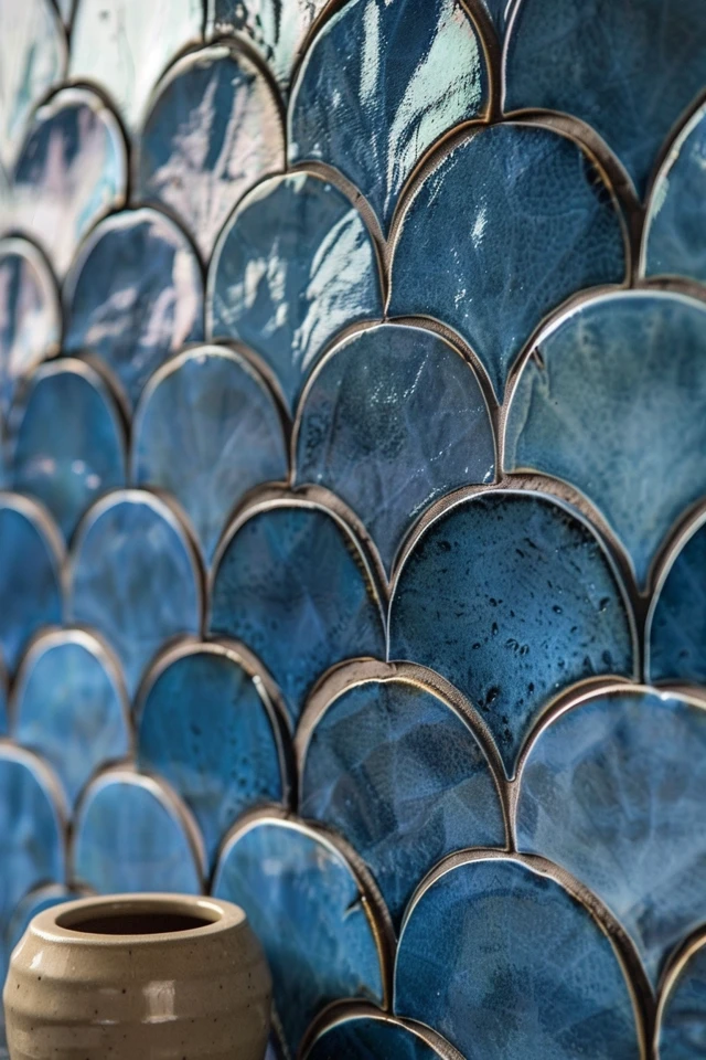 Top Trends in Blue Scallop Tile Designs for Bathrooms
