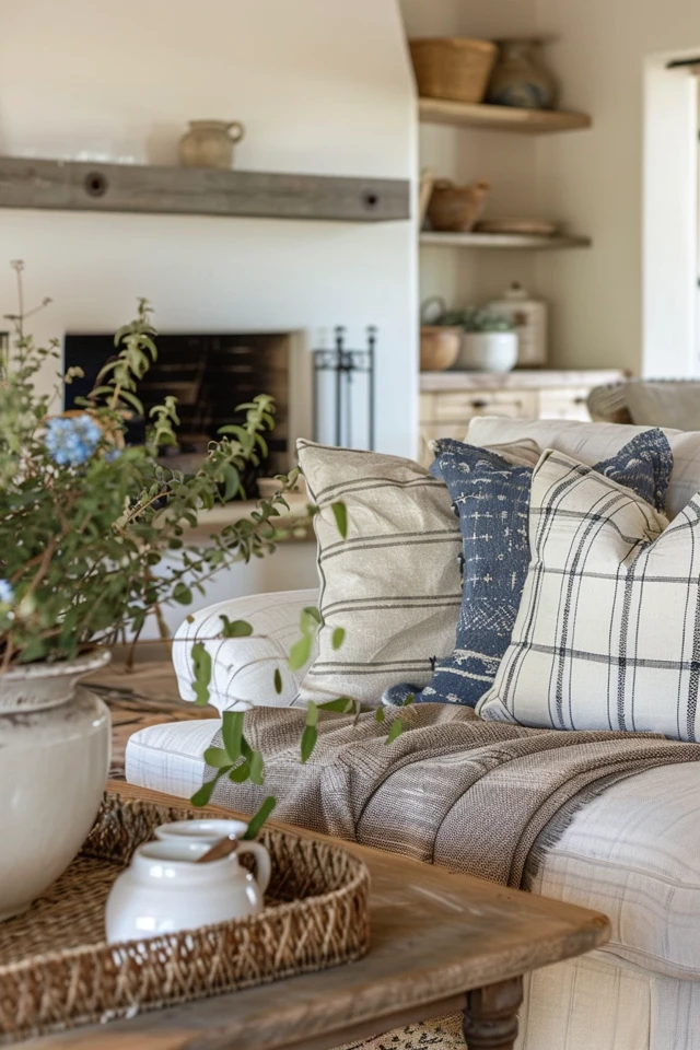 Incorporate Cozy Textiles and Natural Elements