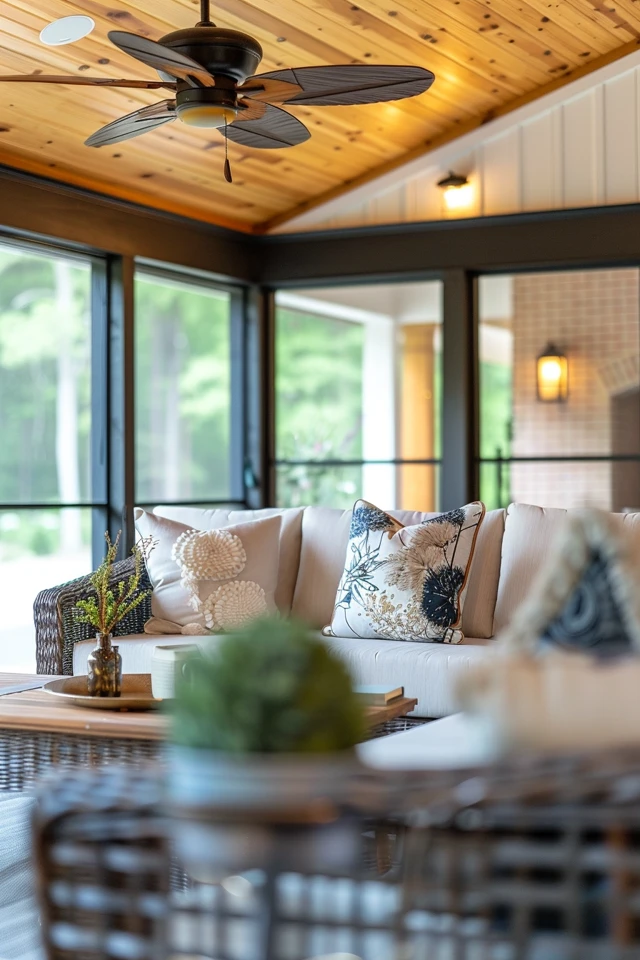 Screened Porch Ceiling Ideas for Cozy Outdoor Living