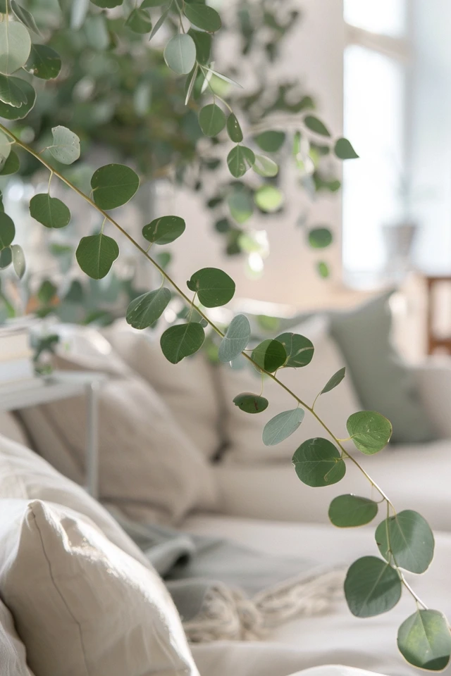 Decorating with Eucalyptus Stems and Sprigs