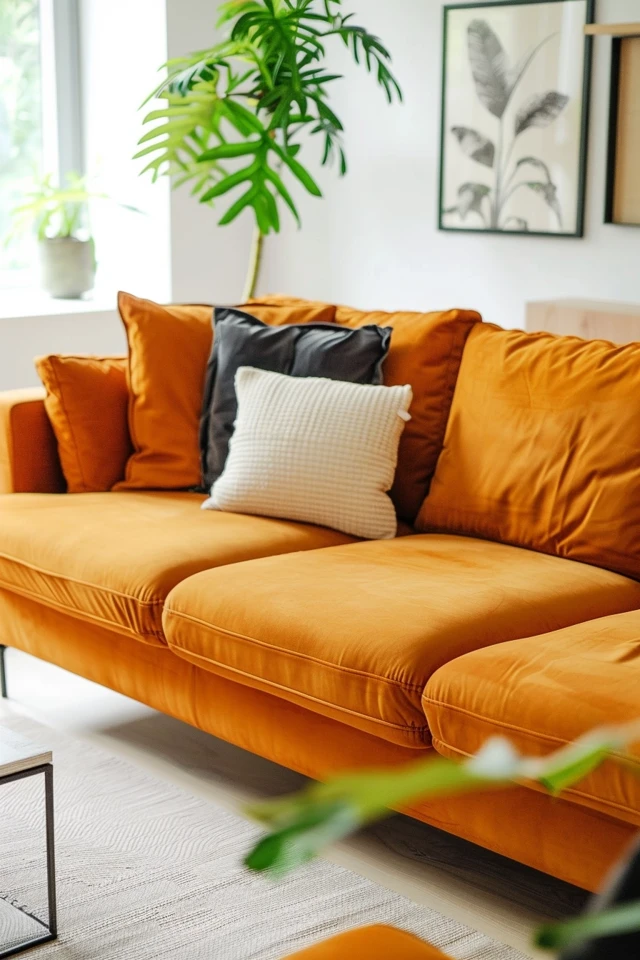 Burnt Orange Sofa: Add Warmth to Your Living Space