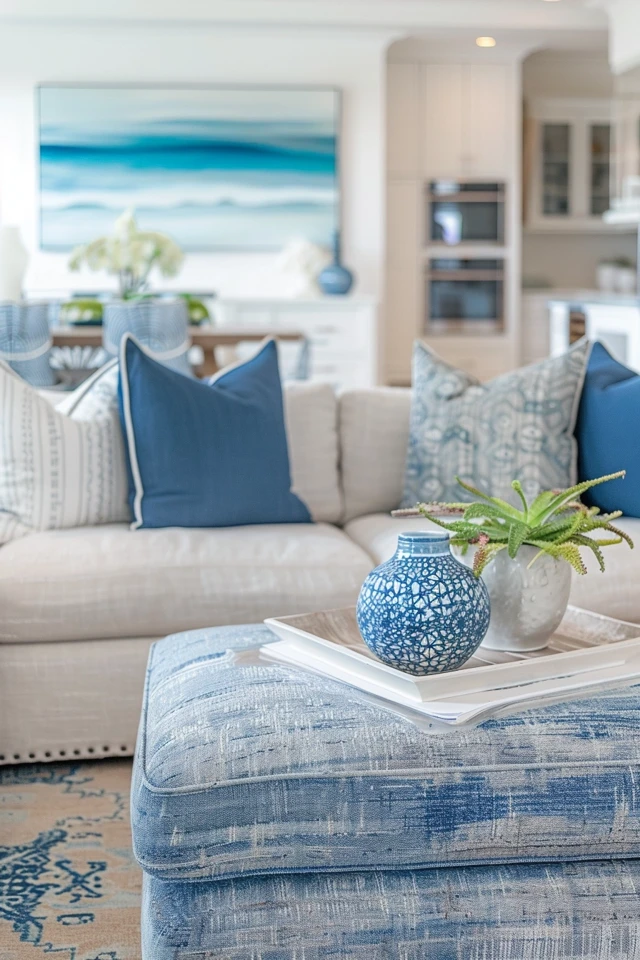 Effortlessly Chic Coastal Living Room