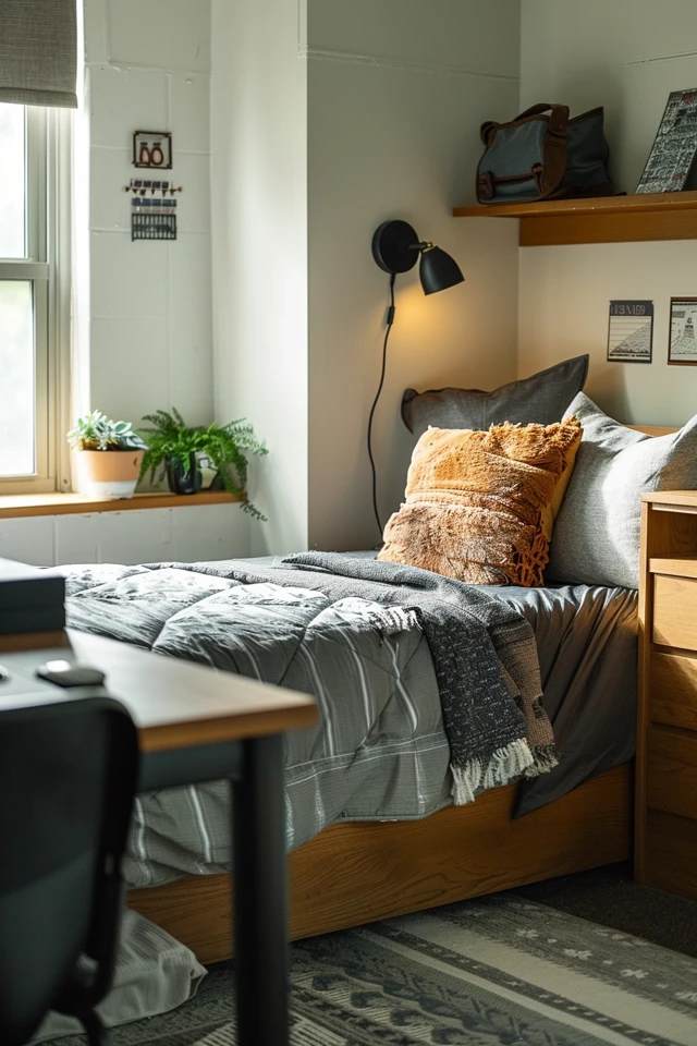 Maximizing Space in a Minimalist Dorm Room