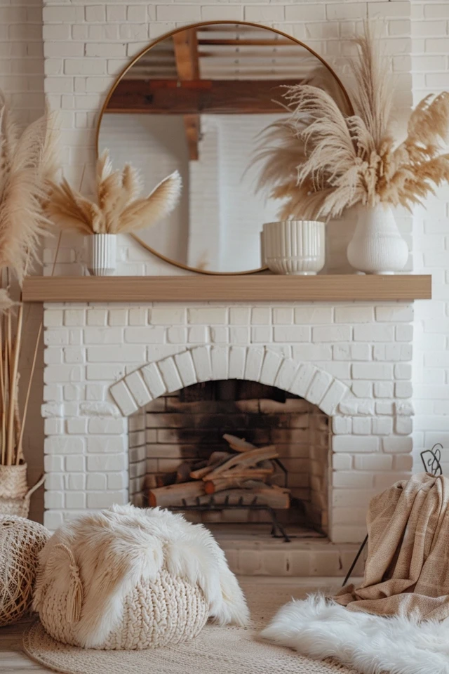 Tips and Examples for Decorating Your Fireplace Mantel with a Mirror
