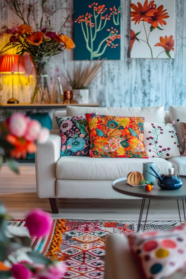 List of Furniture and Accessories for a Colorful Boho Living Room