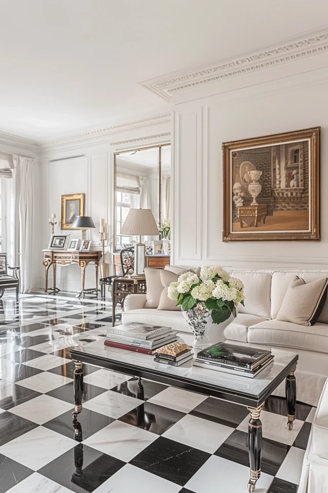 Tips for Designing a Black and White Tile Checkered Floor