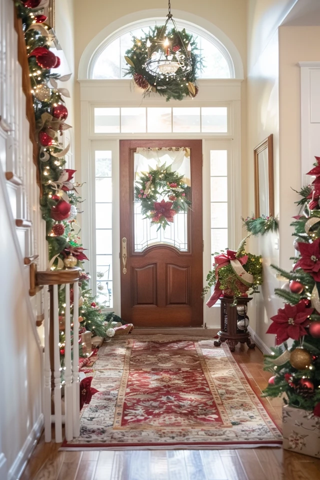Festive Entryway Christmas Decor Ideas for Joyful Homes