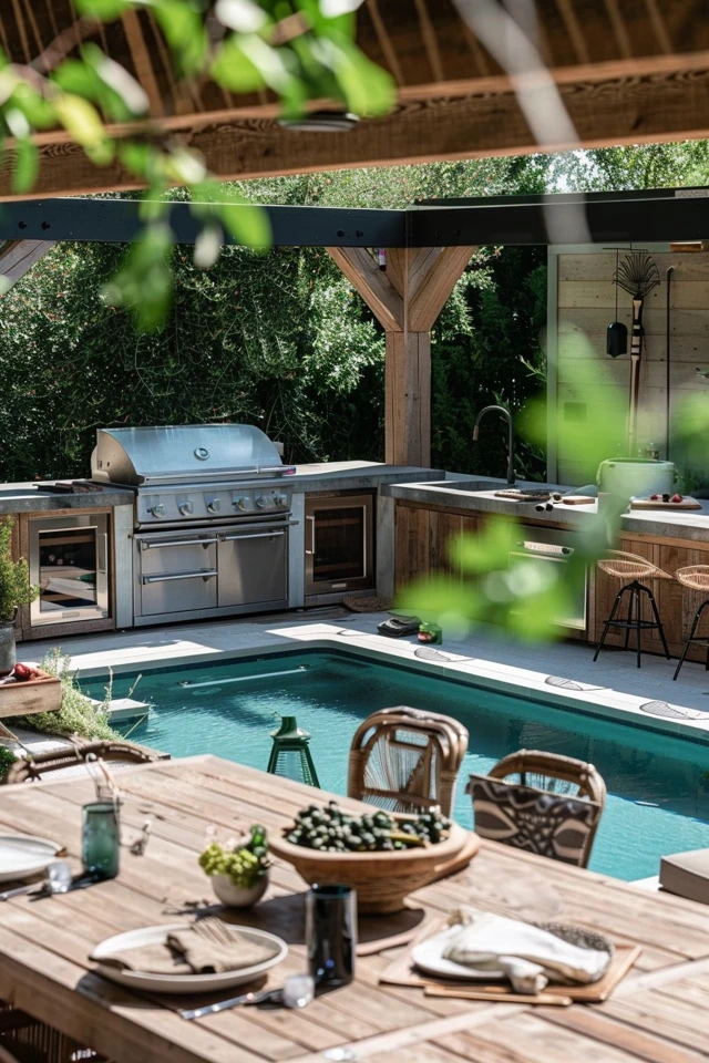 Creating the Perfect Outdoor Kitchen and Pool Space