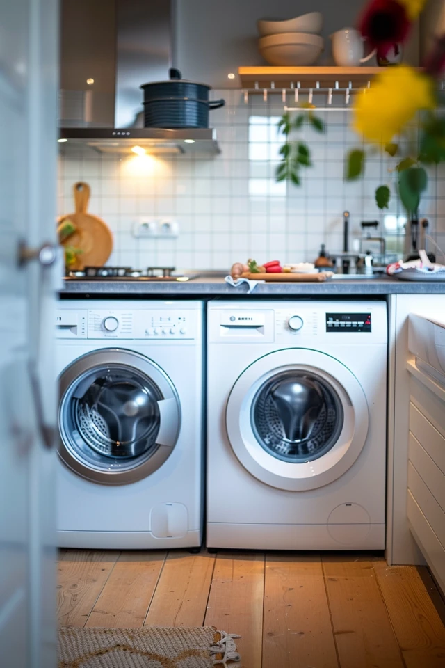 Integrating Washer & Dryer in Kitchen Ideas