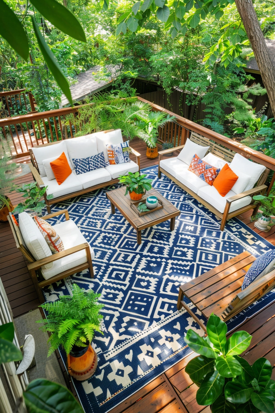 Choosing the Right Size and Shape for Your Outdoor Rug