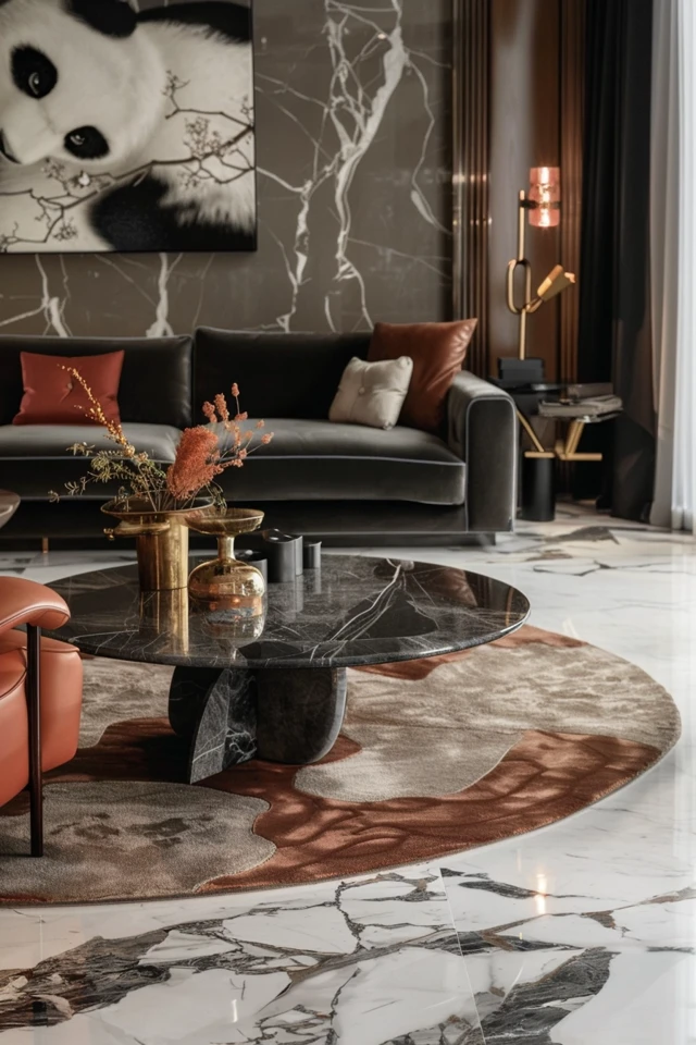Luxurious Home Vibes with Panda Marble Surfaces