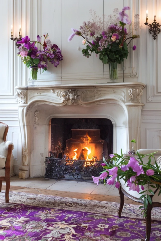 Charming French Country Fireplace Designs & Ideas