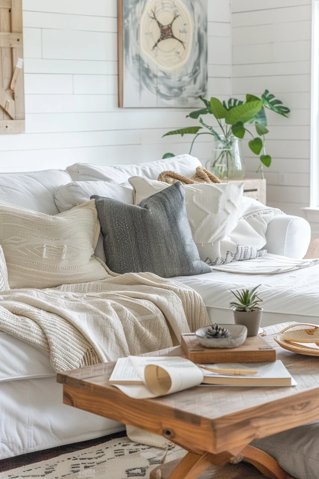 Cozy Farmhouse Living Room Decorating Ideas