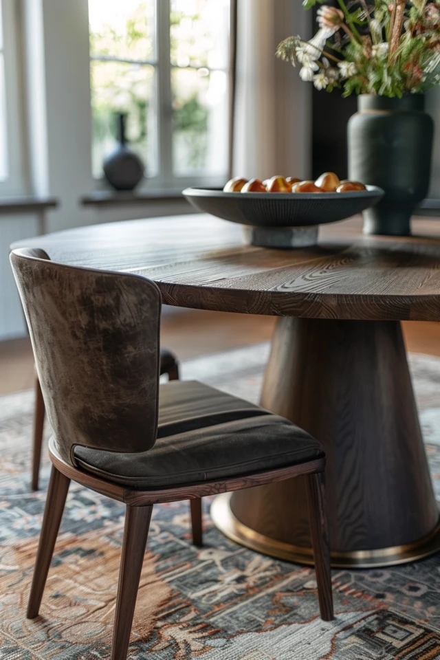 Round Rug Placement and Design Tips for Dining Rooms