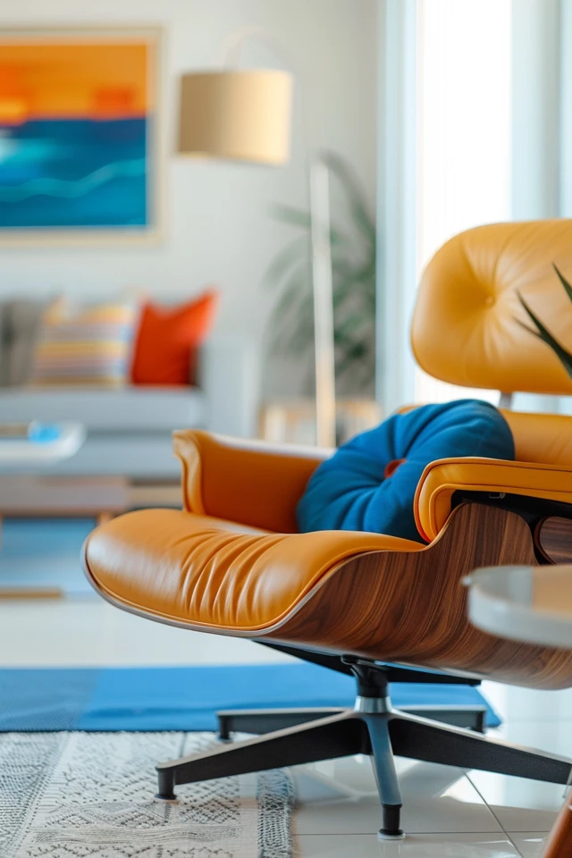 Eames Lounge Chair & Mid Century Modern Living Room Essential Furniture