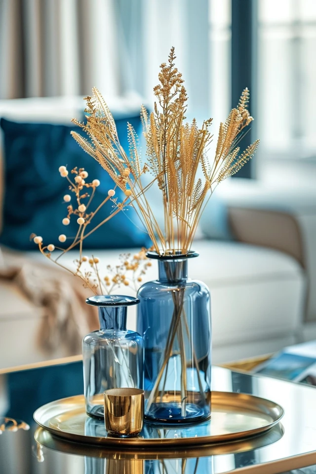 Blue and Gold Color Scheme for Your Home