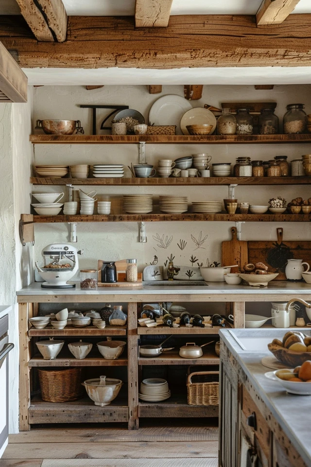 Natural Elements: Reclaimed Wood and Neutral Tones.