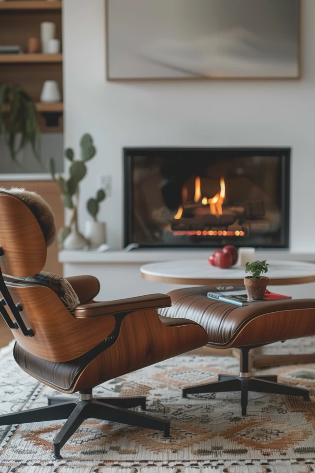 Embracing Retro Fireplace Design