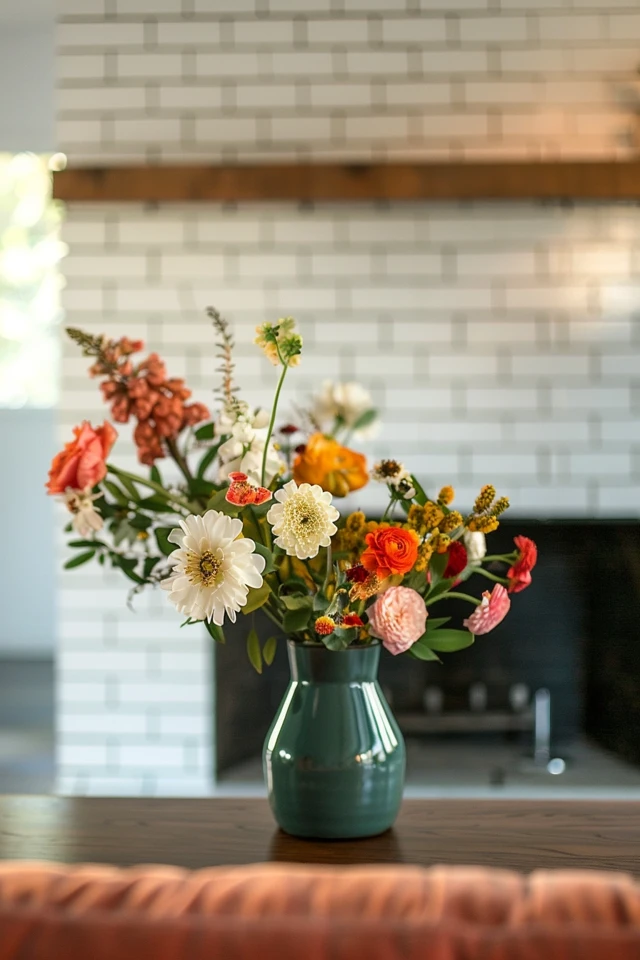 Candlesticks and Plants