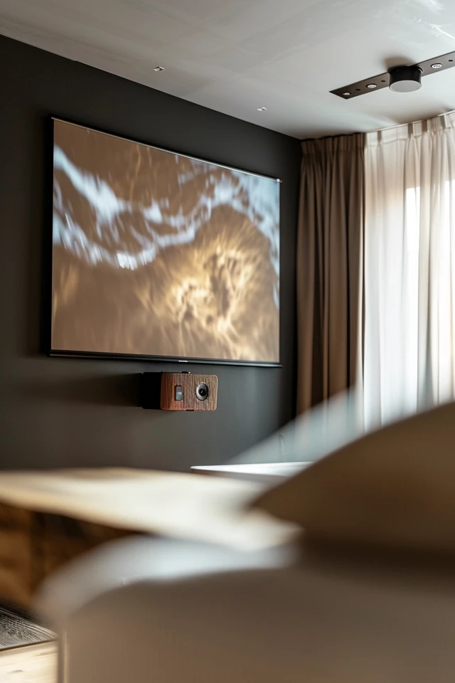 Clever Projector Screen Disguise Ideas