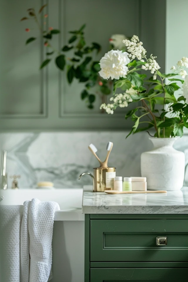 The Benefits of Using Sage Green in a Bathroom