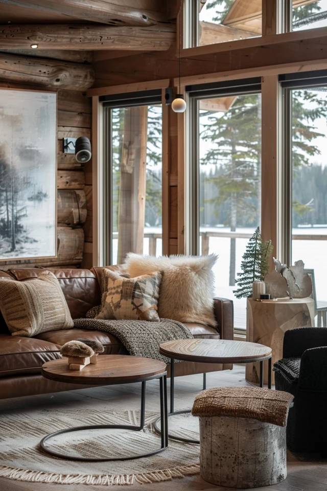 Hanging Fur Rugs as Wall Decor