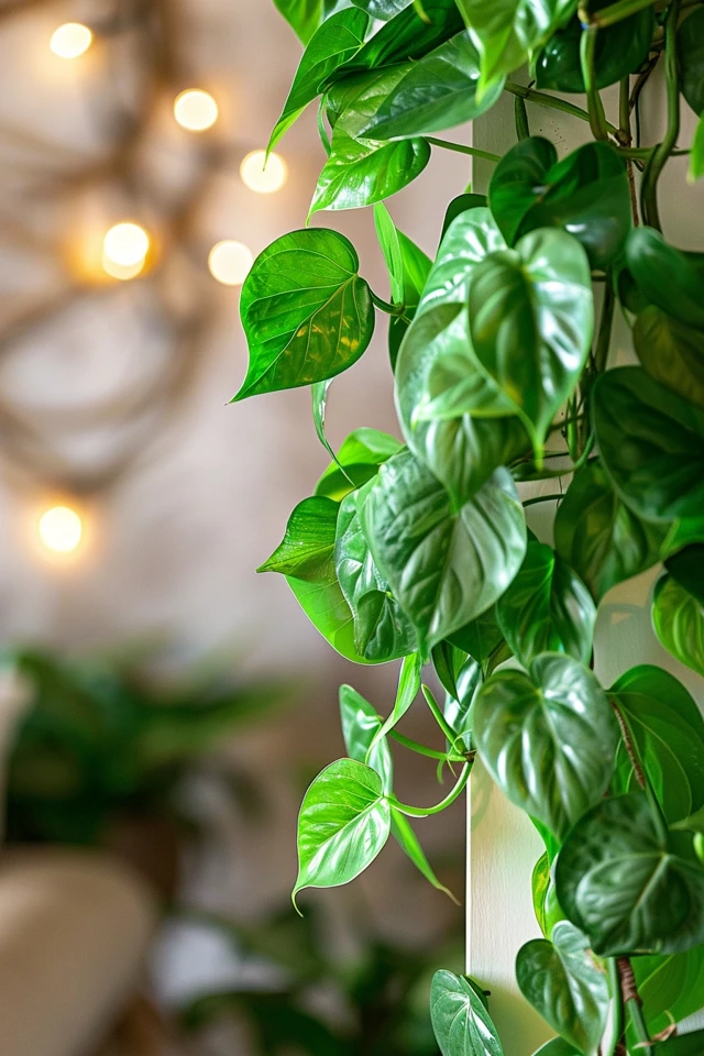 Unique Indoor Plant Decor with Pothos