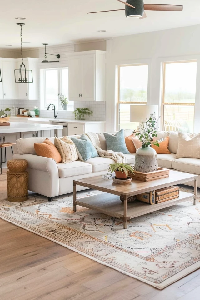 Farmhouse Chic Living Room Decorating Ideas
