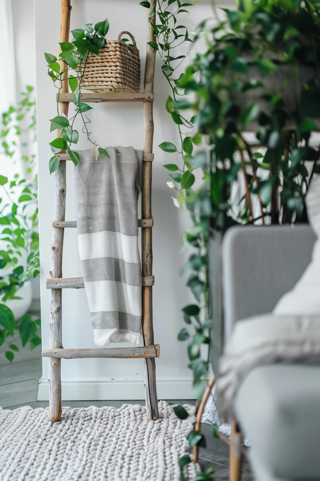 Repurposing Old Wooden Ladders for Garden and Outdoor Decor