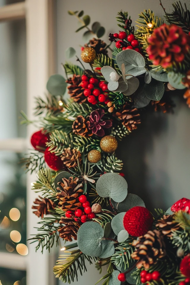 DIY Silver Bell Wreath