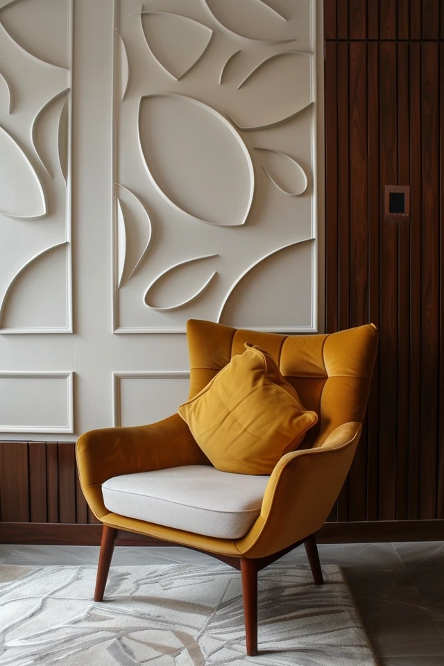 Wall Paneling, Accent Walls, and Oversized Art: Making a Statement
