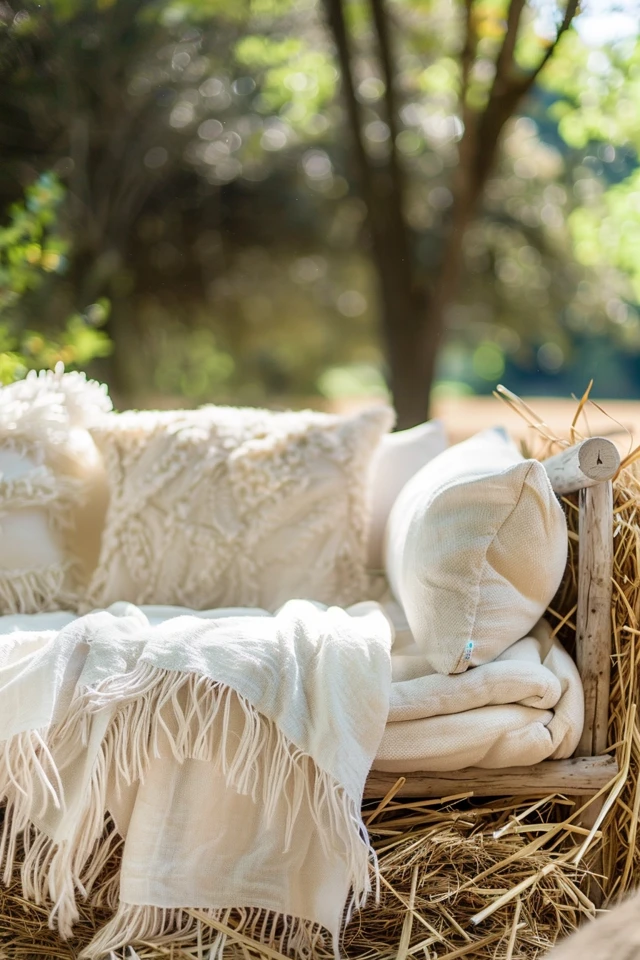 Seasonal Hay Decorations