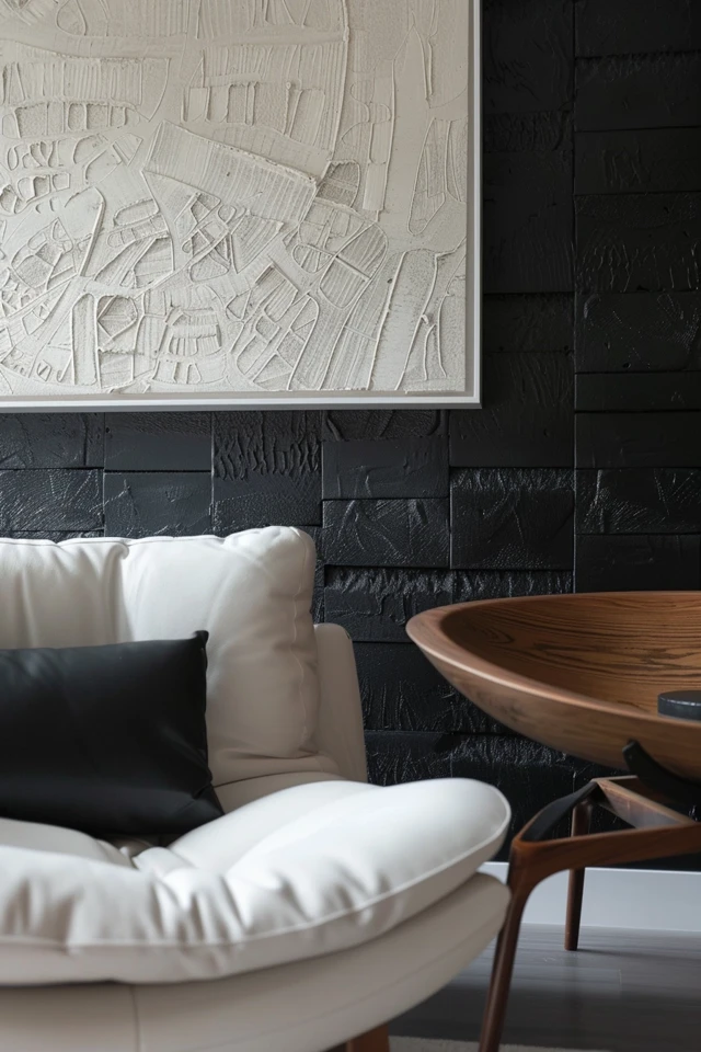 Stylish and Versatile Design Inspirations for Black Textured Walls - photo 2