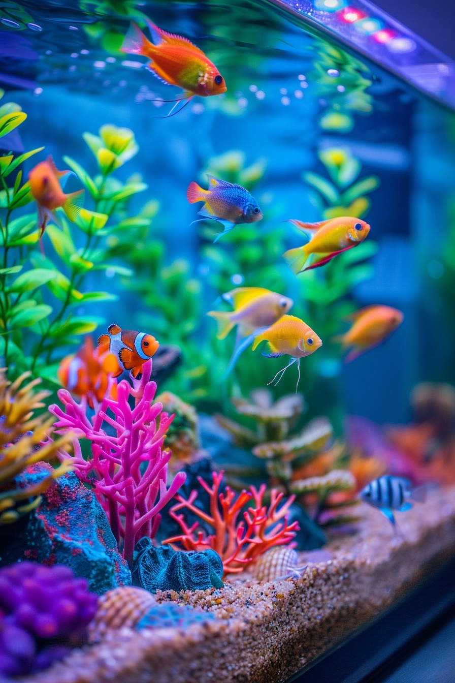 Bed Designs with Built-In Aquariums