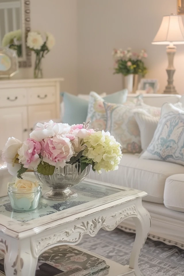 Chic French Country Modern Living Room Decor & Ideas