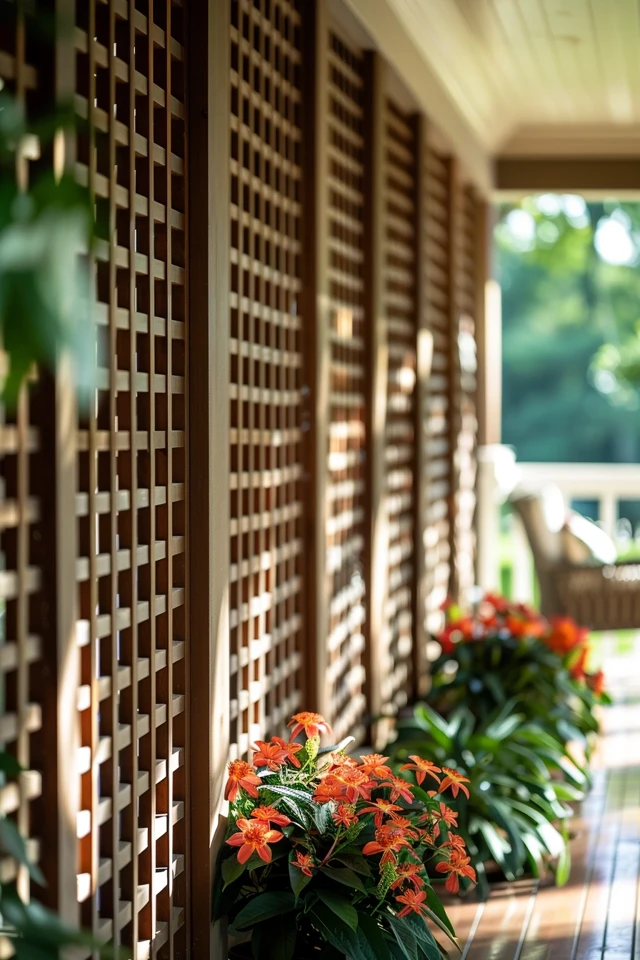 Different Materials for Under Porch Lattice