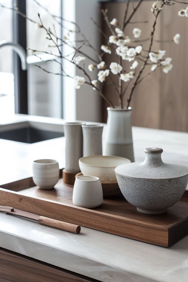 Creative Tray Decor Ideas for Kitchen Islands