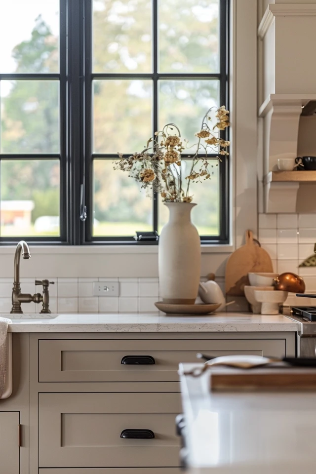 Rustic Wood Accents and Traditional Patterns