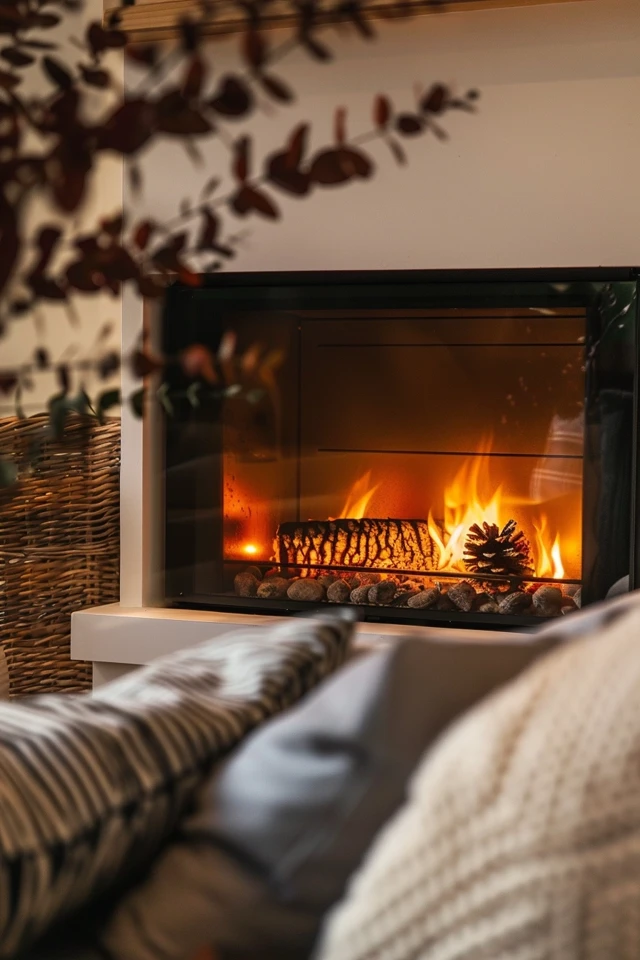 Cozy Electric Fireplace and TV Wall Ideas for Homes