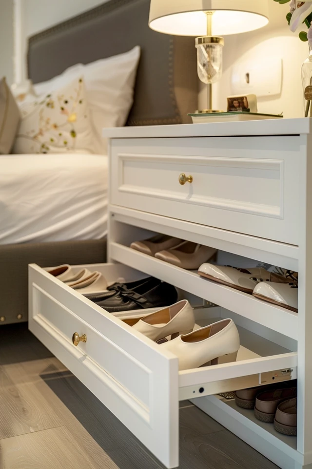 Rolling Underbed Shoe Storage