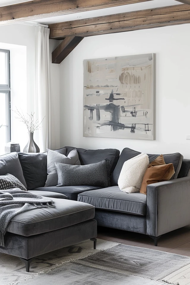 What Colors and Decor Go Well with a Grey Sofa - photo 2