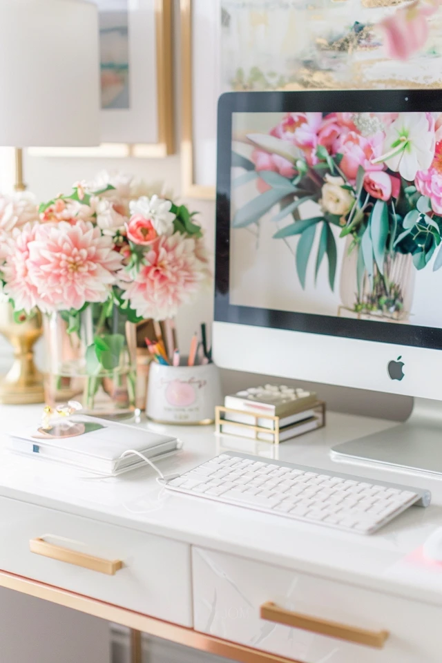 Creating My Chic & Feminine Desk Oasis | Desk Guide