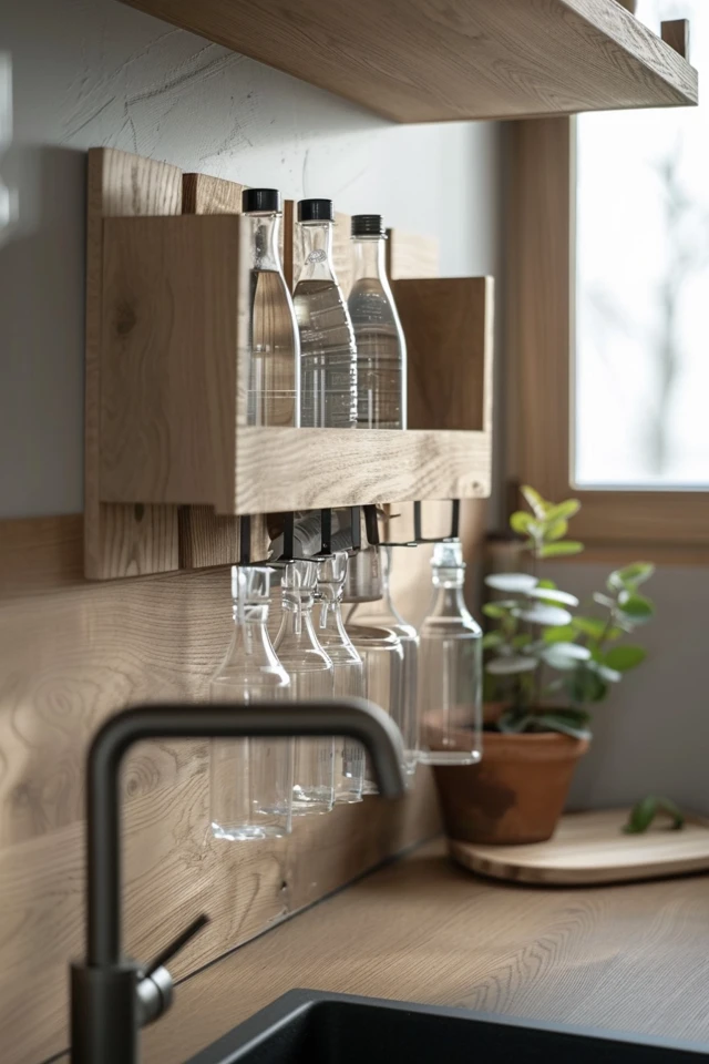 Clever Ways to Store Water Bottles in the Kitchen