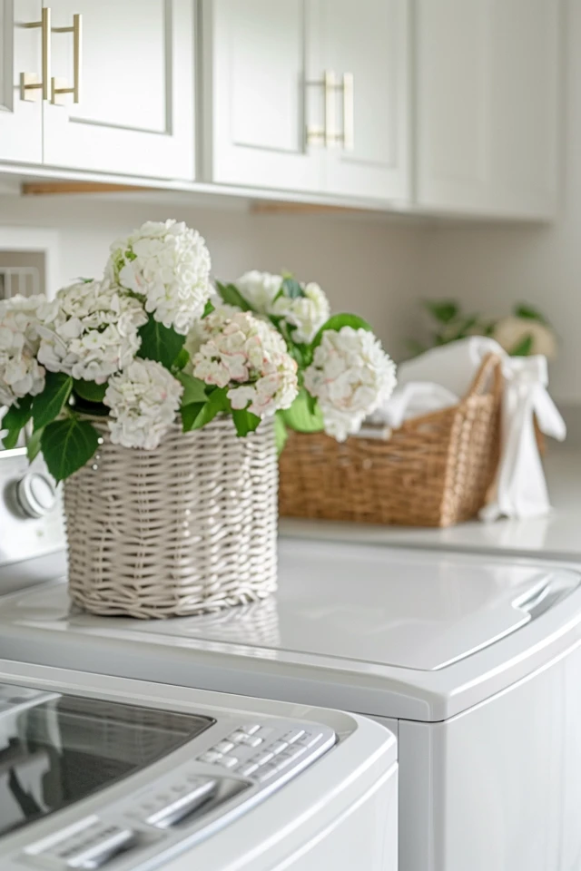 Stylish Top Loader Laundry Room Decor
