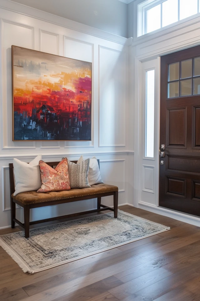 Stylish Decor and Storage Solutions for a Modern Farmhouse Entryway