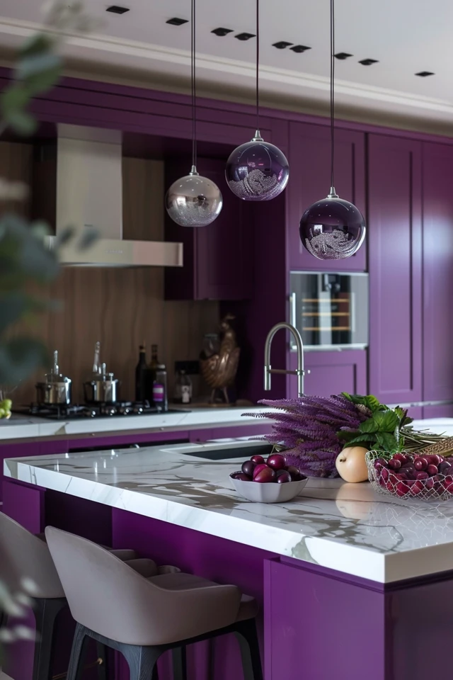 Incorporating Purple into Kitchen Décor