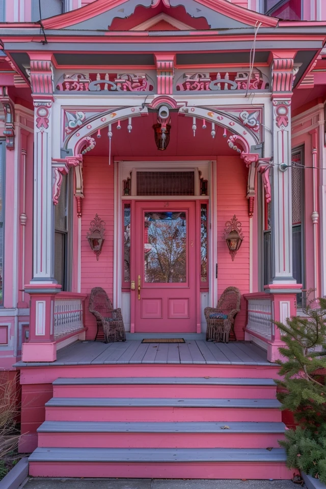 Pink Victorian Houses: A Colorful Delight