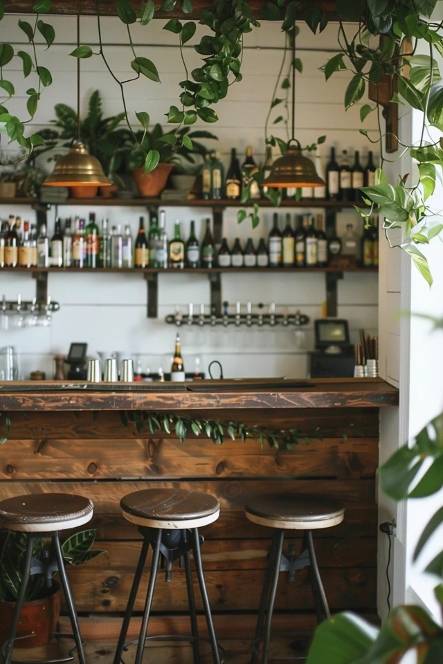 Farmhouse Home Bar Designs and Layouts - photo 2
