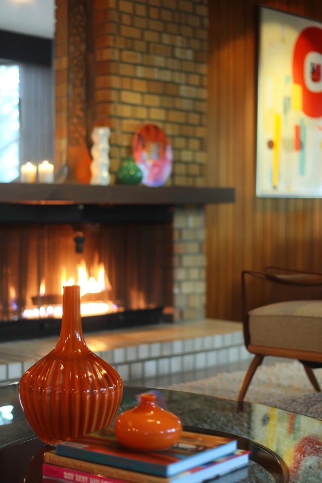 Mid Century Modern Fireplace Mantel Designs
